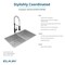 Elkay 18 Gauge SS 31-1/2" x 18-1/2" x 9" Equal Double Bowl Undermount Sink and Faucet Kit with Drain ECTRU31179TFMC - alternate 6